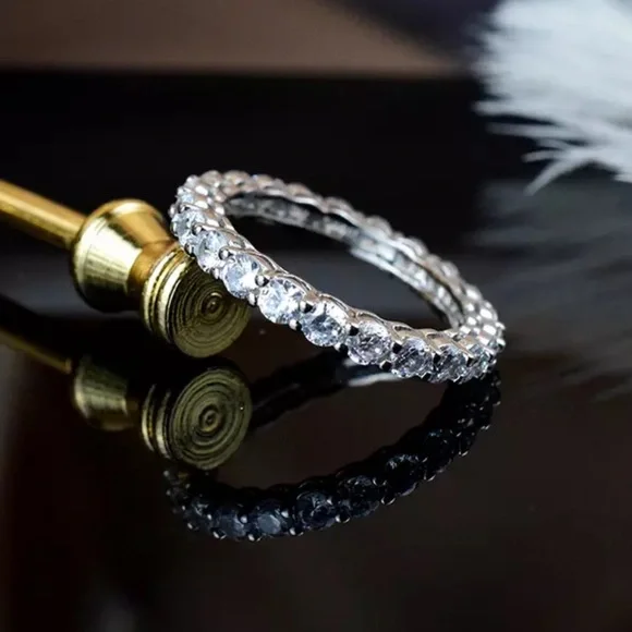 New 925 Sterling Silver Engagement Ring - Picture 6 of 6